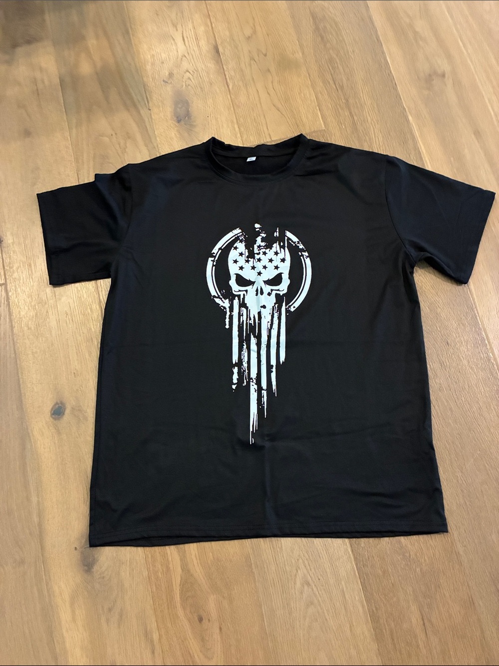 Black Graphic Skull Tee - Men's Casual Shirt